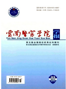 云南警官學院學報目錄