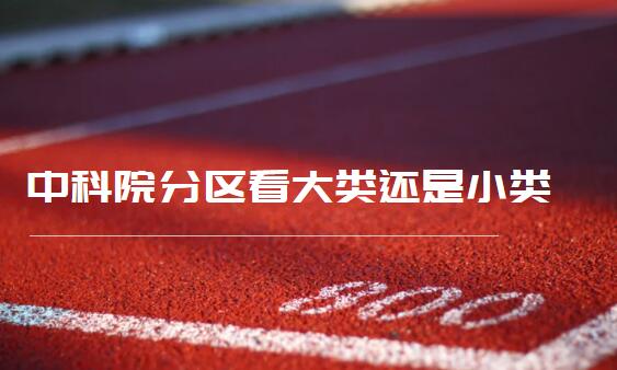 中科院分區(qū)看大類還是小類