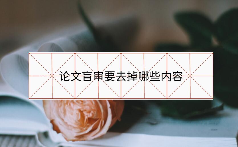 論文盲審要去掉哪些內(nèi)容