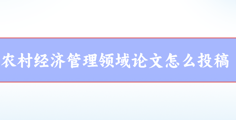 農村經濟管理論文