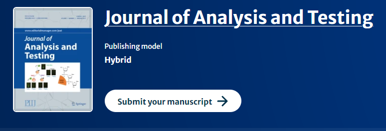 Journal Of Analysis And Testing期刊介紹